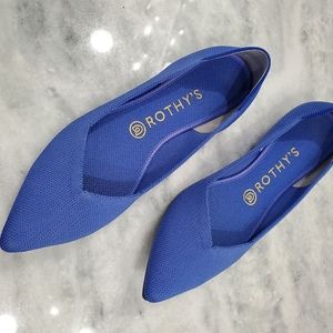 Rothy's retired Cornflower points, size 9